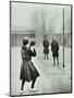 Girls Playing Netball, Chelsea Secondary School (Hortensia Road School), London, 1911-null-Mounted Premium Photographic Print