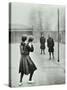 Girls Playing Netball, Chelsea Secondary School (Hortensia Road School), London, 1911-null-Stretched Canvas