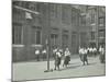 Girls Playing Netball in the Playground, William Street Girls School, London, 1908-null-Mounted Photographic Print