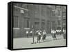 Girls Playing Netball in the Playground, William Street Girls School, London, 1908-null-Framed Stretched Canvas