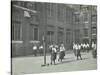 Girls Playing Netball in the Playground, William Street Girls School, London, 1908-null-Stretched Canvas