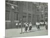 Girls Playing Netball in the Playground, William Street Girls School, London, 1908-null-Mounted Photographic Print