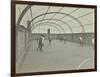 Girls Playing Netball on a Roof Playground, Barrett Street Trade School, London, 1927-null-Framed Premium Photographic Print