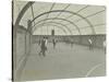 Girls Playing Netball on a Roof Playground, Barrett Street Trade School, London, 1927-null-Stretched Canvas