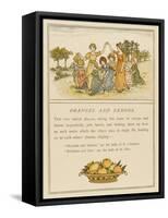 Girls Playing Oranges and Lemons-Kate Greenaway-Framed Stretched Canvas