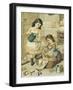 Girls Playing, Postcard-null-Framed Giclee Print