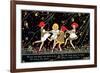 Girls Playing Ring Around Rosy-null-Framed Premium Giclee Print