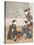 Girls Playing the Game of Ken, C1745-1770-Suzuki Harunobu-Stretched Canvas