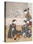 Girls Playing the Game of Ken, C1745-1770-Suzuki Harunobu-Stretched Canvas