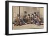 Girls Playing Uta-Garuta-The Kyoto Collection-Framed Premium Giclee Print