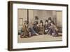 Girls Playing Uta-Garuta-The Kyoto Collection-Framed Premium Giclee Print