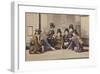 Girls Playing Uta-Garuta-The Kyoto Collection-Framed Premium Giclee Print