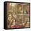 Girls Playing with a Dolls House-English School-Framed Stretched Canvas