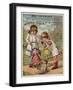 Girls Playing with Dolls-null-Framed Giclee Print