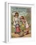 Girls Playing with Dolls-null-Framed Giclee Print