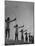 Girls Practicing Archery-null-Mounted Photographic Print