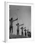 Girls Practicing Archery-null-Framed Photographic Print