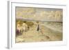 Girls Preparing to Bathe on a Beach-Paul Fischer-Framed Giclee Print