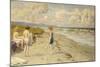 Girls Preparing to Bathe on a Beach-Paul Fischer-Mounted Giclee Print