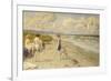 Girls Preparing to Bathe on a Beach-Paul Fischer-Framed Giclee Print