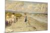 Girls Preparing to Bathe on a Beach-Paul Fischer-Mounted Giclee Print