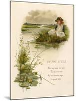 Girls Reading by River-Edith S. Berkeley-Mounted Art Print