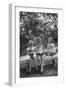 Girls Reading on Park Bench-Philip Gendreau-Framed Photographic Print