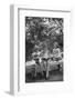 Girls Reading on Park Bench-Philip Gendreau-Framed Photographic Print