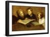 Girls Reading-Eugene Carriere-Framed Giclee Print