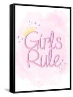 Girls Rule 1-Kimberly Allen-Framed Stretched Canvas