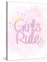 Girls Rule 1-Kimberly Allen-Stretched Canvas