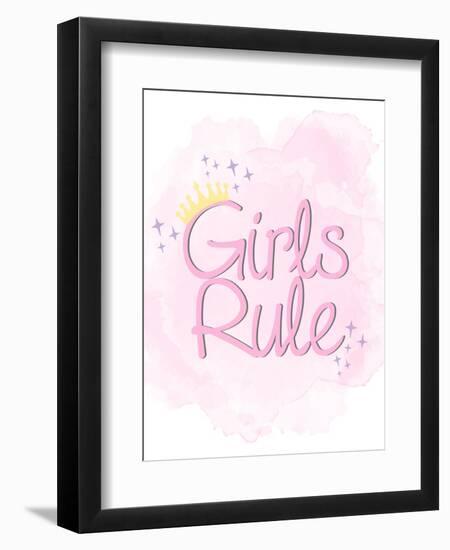 Girls Rule 1-Kimberly Allen-Framed Art Print