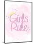 Girls Rule 1-Kimberly Allen-Mounted Art Print