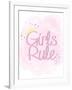 Girls Rule 1-Kimberly Allen-Framed Art Print