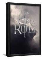 Girls Rule- Epic Vertical Sword-null-Framed Poster