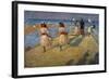 Girls Running, Walberswick Pier-Philip Wilson Steer-Framed Giclee Print