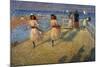 Girls Running, Walberswick Pier-Philip Wilson Steer-Mounted Giclee Print