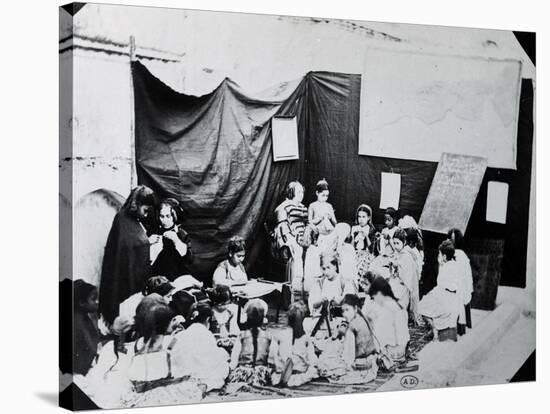 Girls' School in Algeria, 1860-null-Stretched Canvas