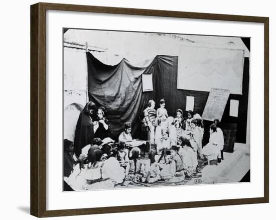 Girls' School in Algeria, 1860-null-Framed Giclee Print