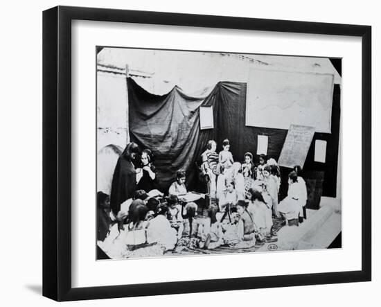 Girls' School in Algeria, 1860-null-Framed Giclee Print