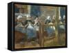 Girls Sewing in Huizen-Max Liebermann-Framed Stretched Canvas