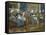 Girls Sewing in Huizen-Max Liebermann-Framed Stretched Canvas