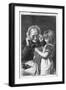 Girls Shows Sewing-Robert Barnes-Framed Art Print