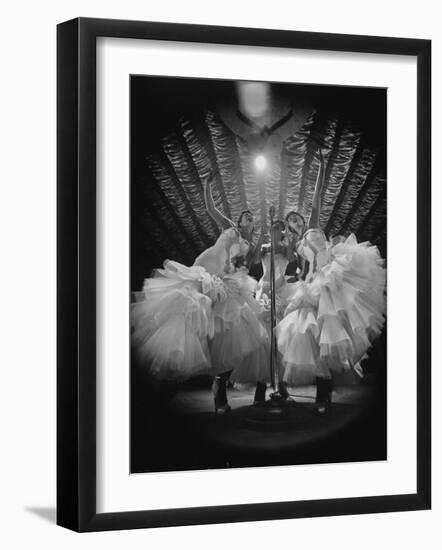 Girls Signing Inside the Latin Quarter Night Club-Yale Joel-Framed Photographic Print