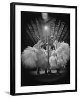 Girls Signing Inside the Latin Quarter Night Club-Yale Joel-Framed Photographic Print