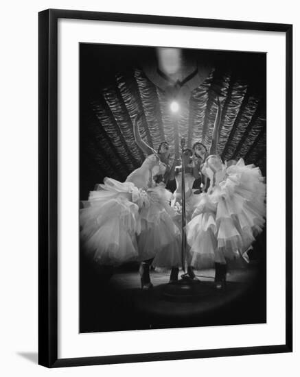 Girls Signing Inside the Latin Quarter Night Club-Yale Joel-Framed Photographic Print