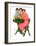 "Girls Sipping Sodas,"September 21, 1935-Ellen Pyle-Framed Giclee Print