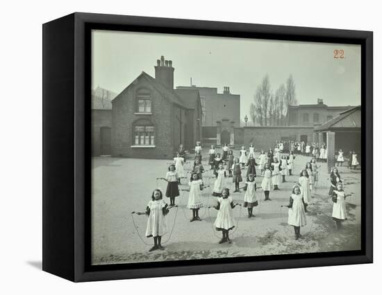 Girls Skipping, Rushmore Road Girls School, Hackney, 1908-null-Framed Stretched Canvas