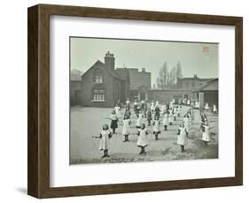 Girls Skipping, Rushmore Road Girls School, Hackney, 1908-null-Framed Photographic Print