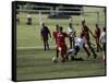 Girls' Soccer Game-null-Framed Stretched Canvas